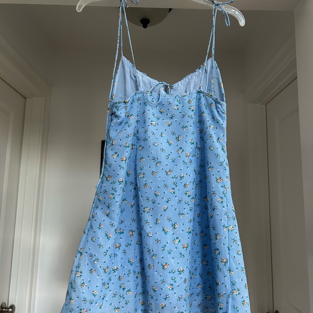 Floral Blue Princess Polly Sundress - Picture 3 of 4